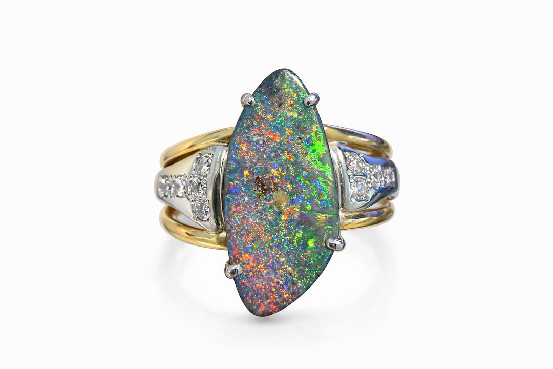 Boulder Opal Ring 241782