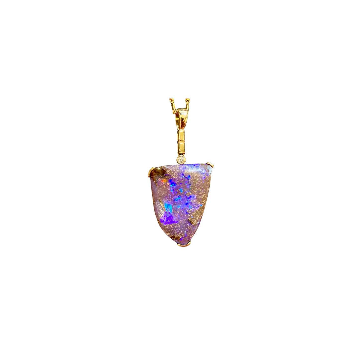 Yellow Gold Boulder Opal (241971)