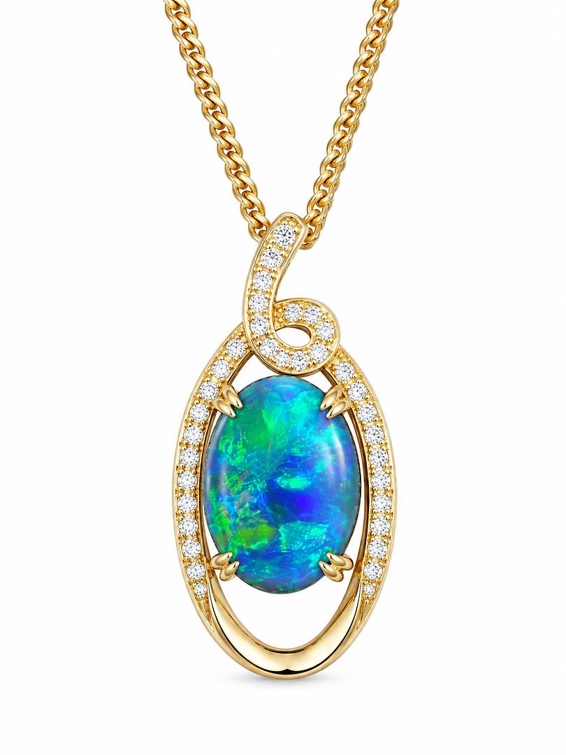Black Opal Pendant 256099