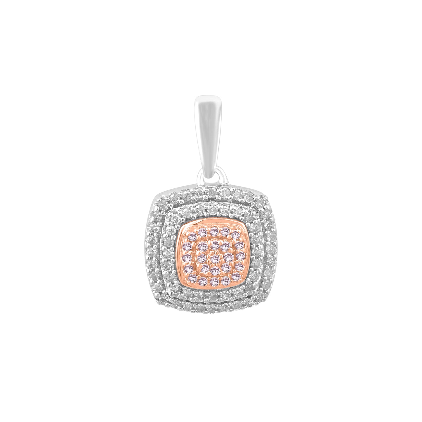 White Gold Argyle Pink Diamond Pendant - "Diamond Grace"