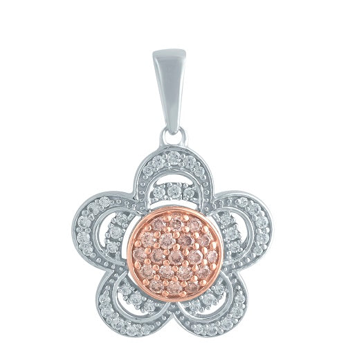 White Gold Argyle Pink Diamond Pendant - "Tresoré"