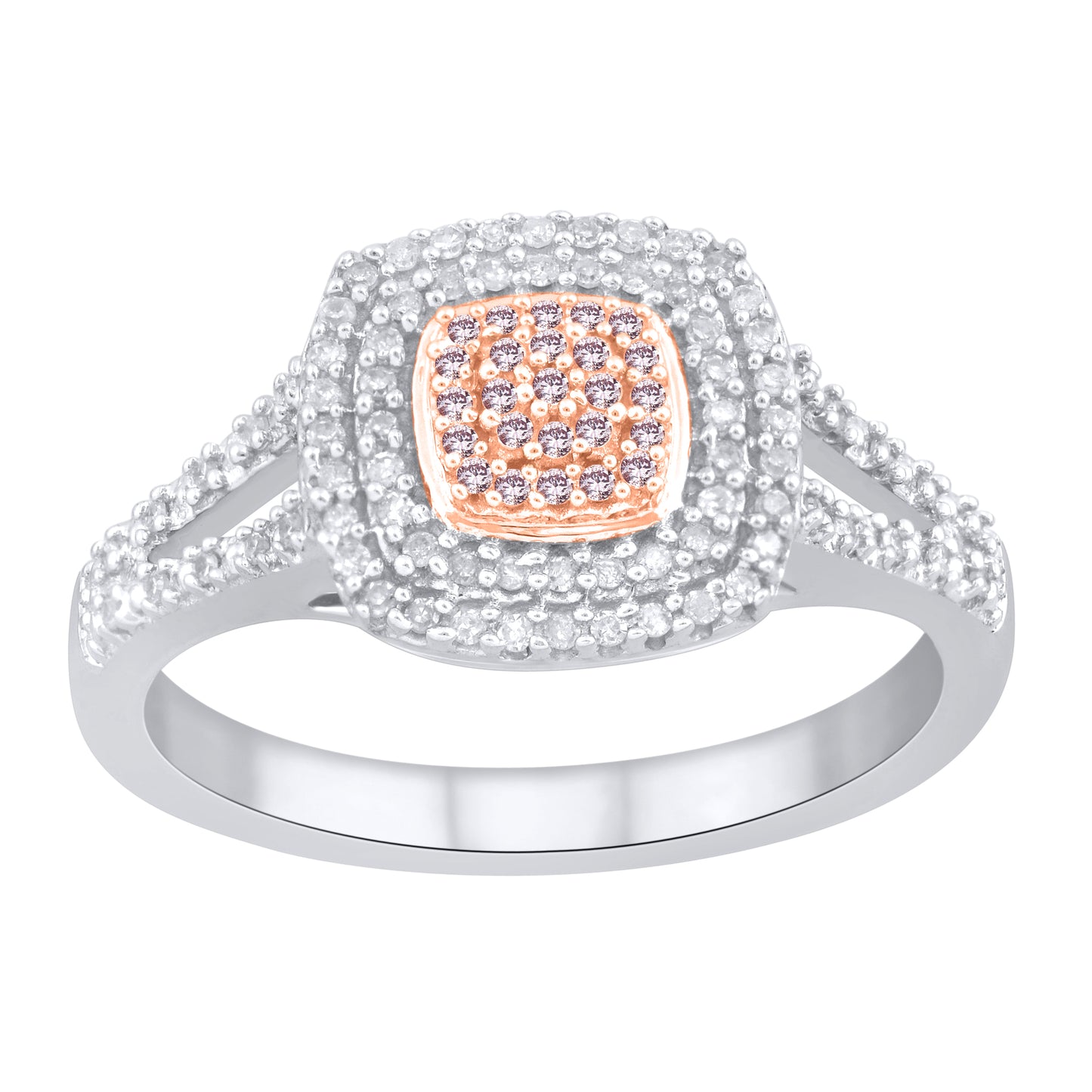 White Gold Argyle Pink Diamond Ring - "Blushington"