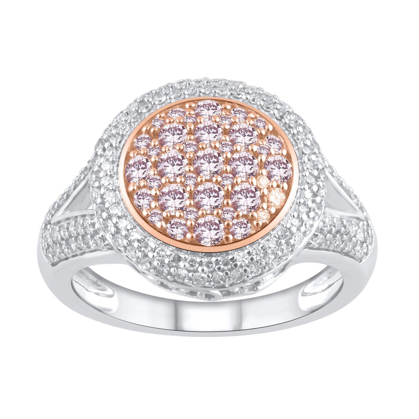 White Gold Argyle Pink Diamond Ring - "Ethereal"