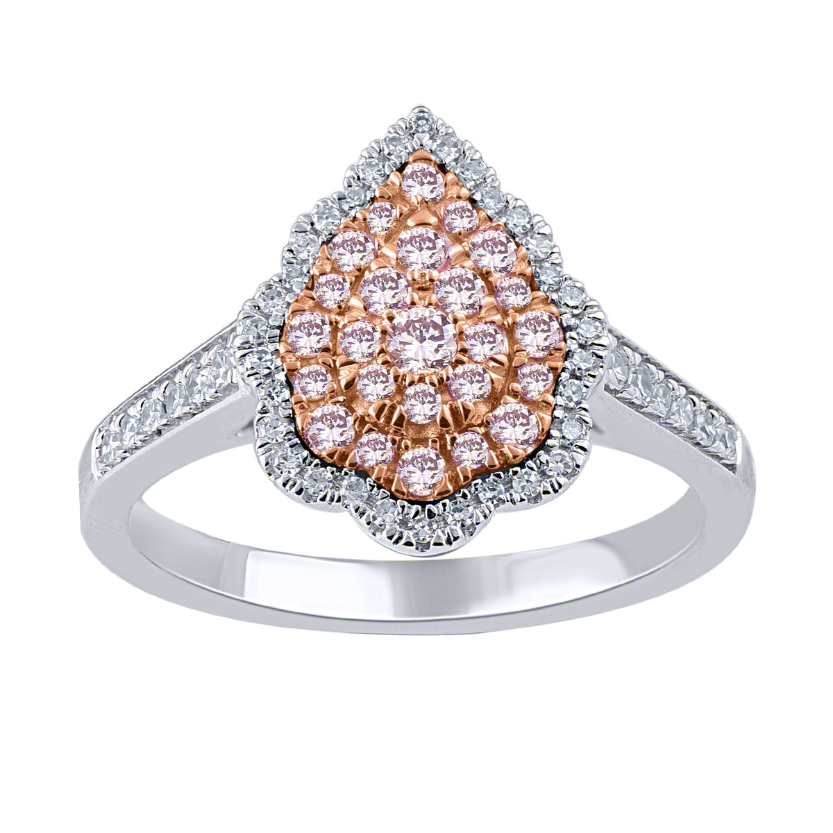 White Gold Argyle Pink Diamond Ring - 875299-A-FNP