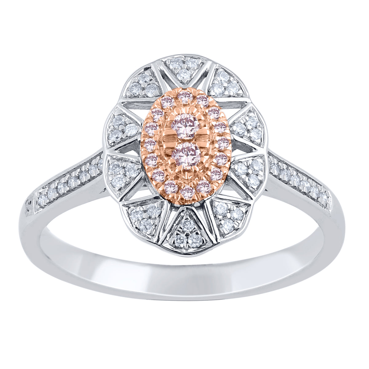 White Gold Argyle Pink Diamond Ring - 875451-A-FNP