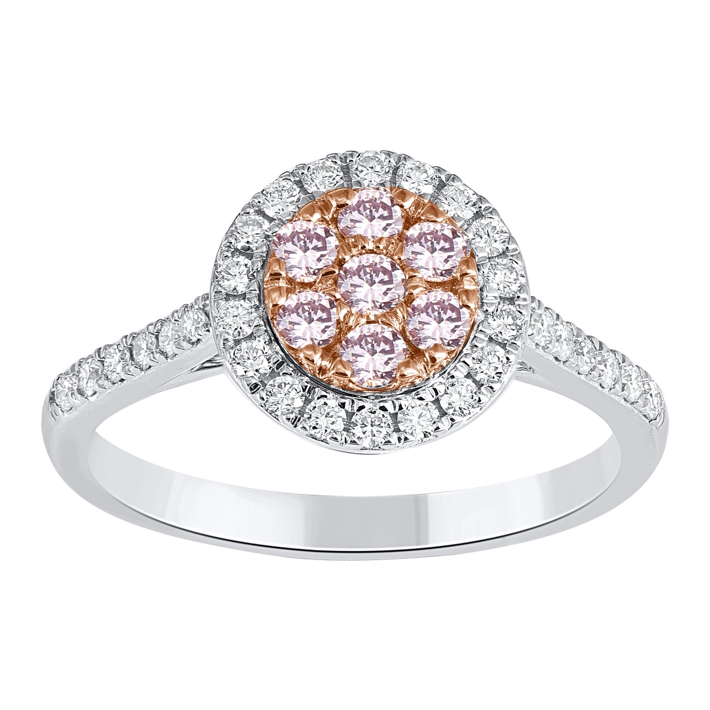 White Gold Argyle Pink Diamond Ring - "Eloquence"
