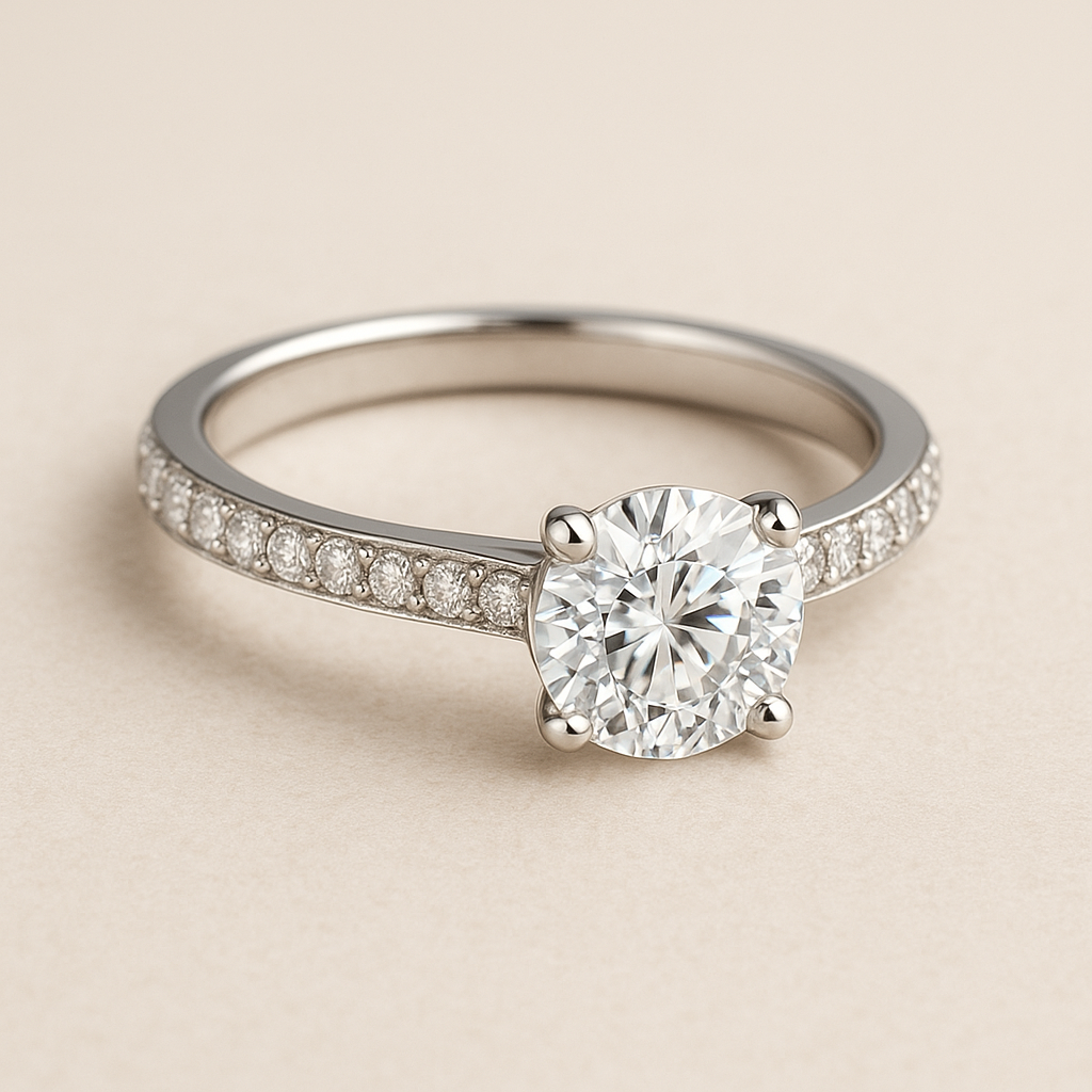 'Celeste Sparkle' Bespoke Diamond Engagement Ring