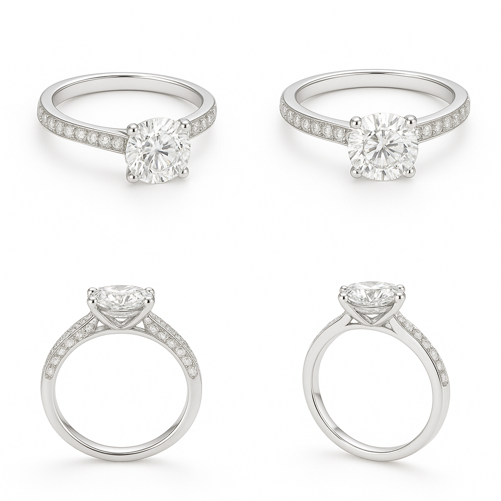 'Celeste Sparkle' Bespoke Diamond Engagement Ring