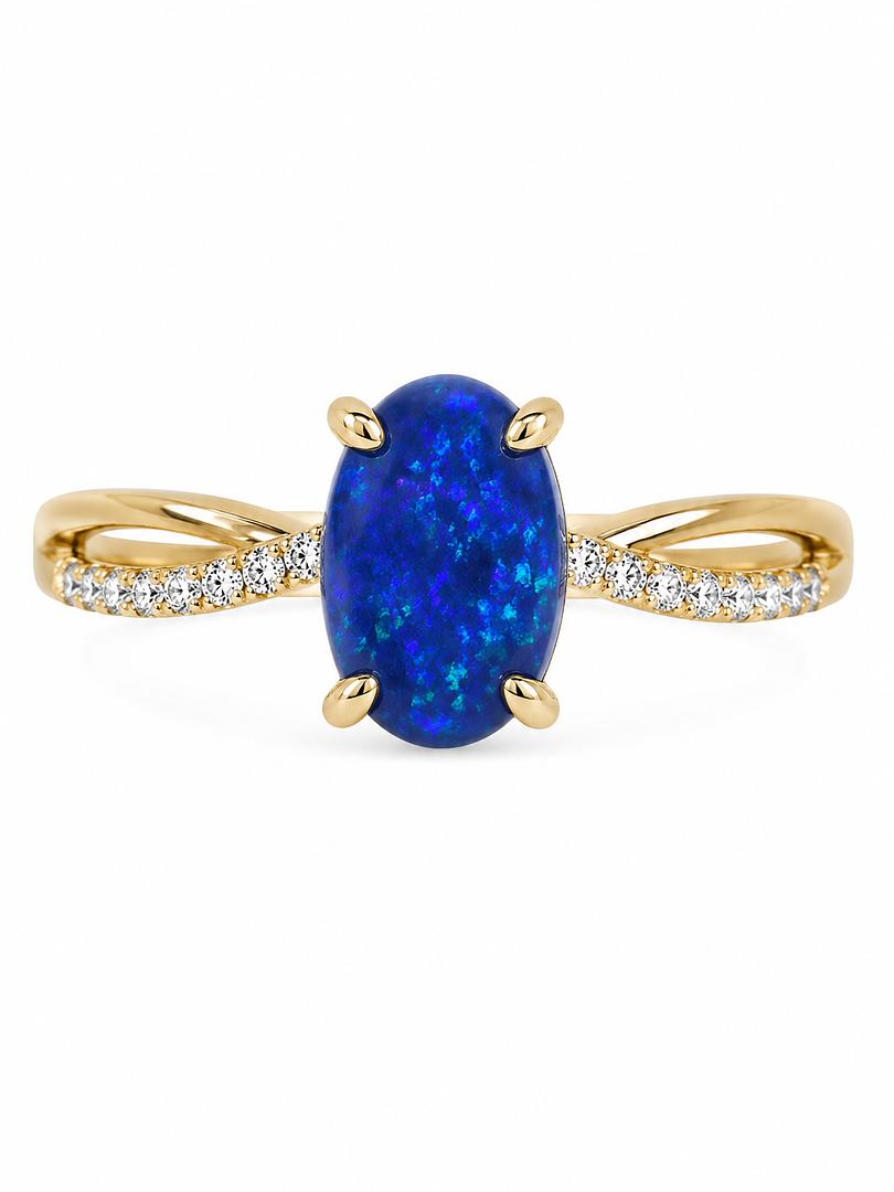 Black Opal Ring 227122