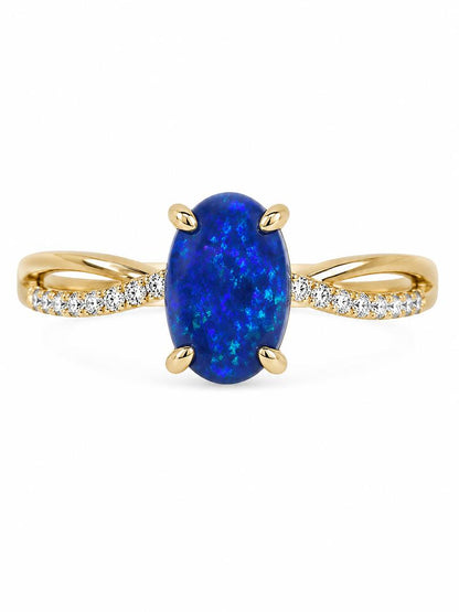 Black Opal Ring 227122