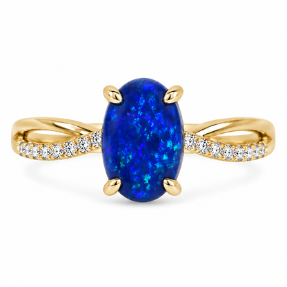 Black Opal Ring 227122