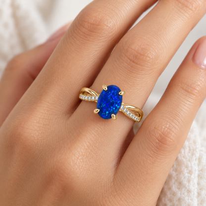 Black Opal Ring 227122