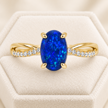 Black Opal Ring 227122