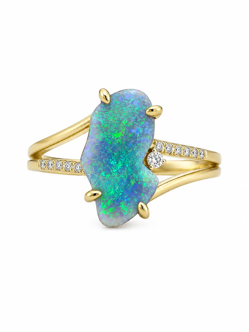 Black Opal Ring 227129