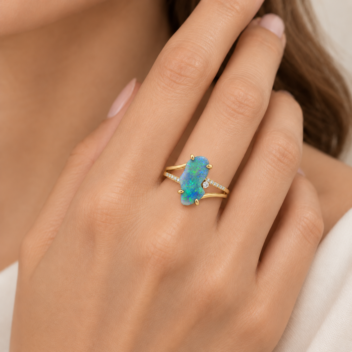 Black Opal Ring 227129
