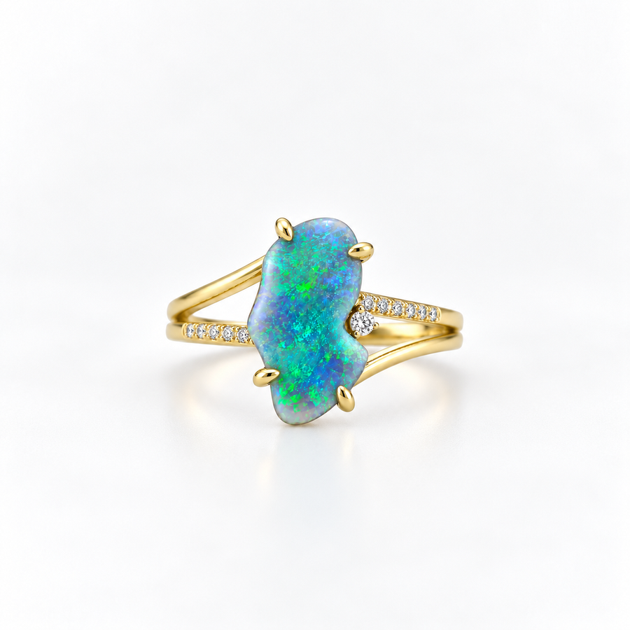 Black Opal Ring 227129
