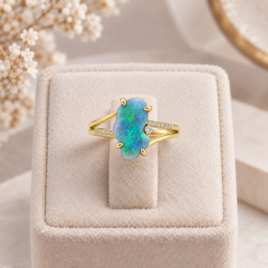 Black Opal Ring 227129