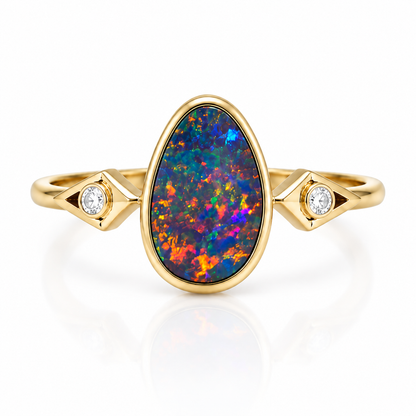 Australian Opal Doublet Ring 227130
