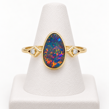 Australian Opal Doublet Ring 227130