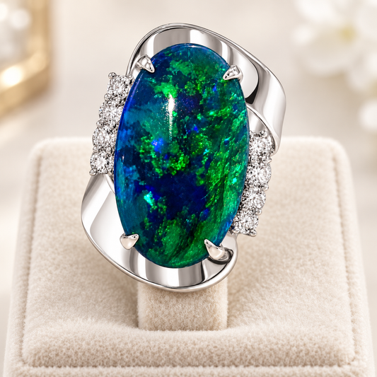 Black Opal Ring 227145