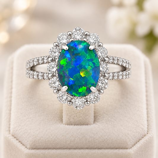 Black Opal Ring 227149