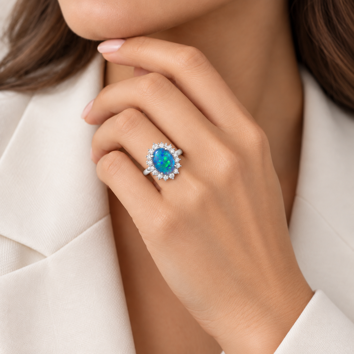 Black Opal Ring 227151