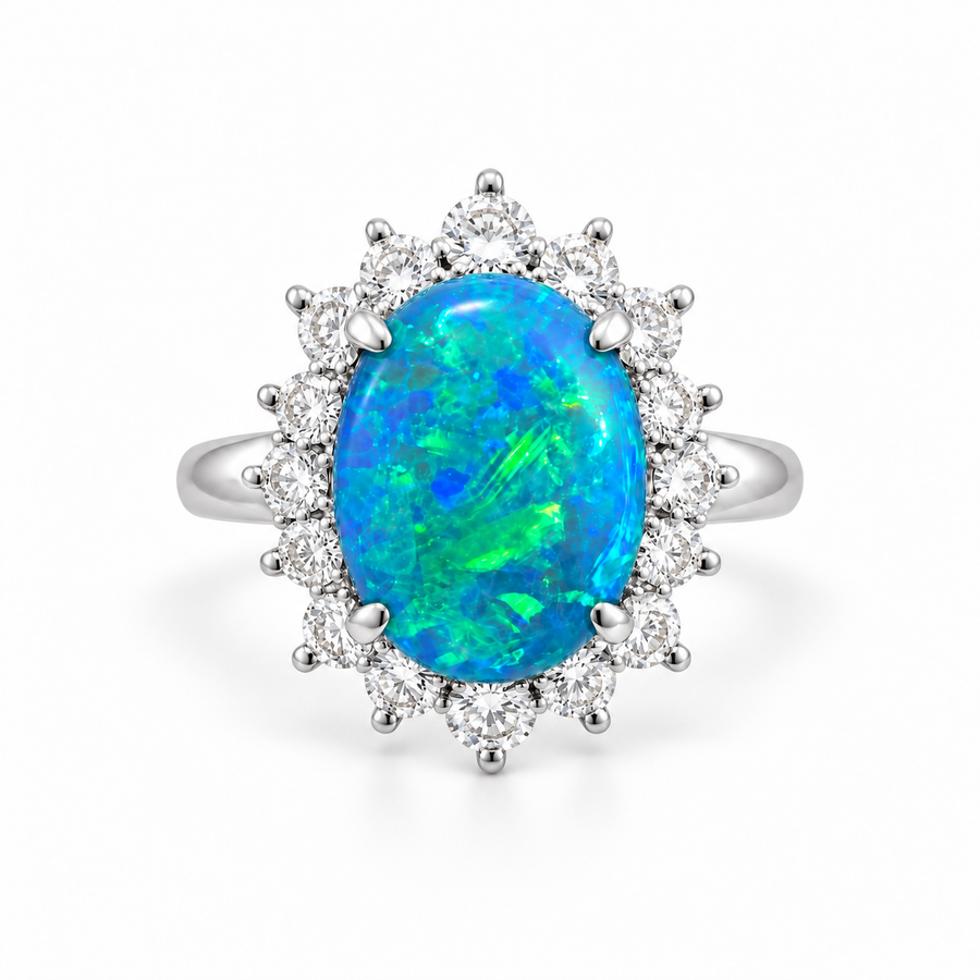 Black Opal Ring 227151