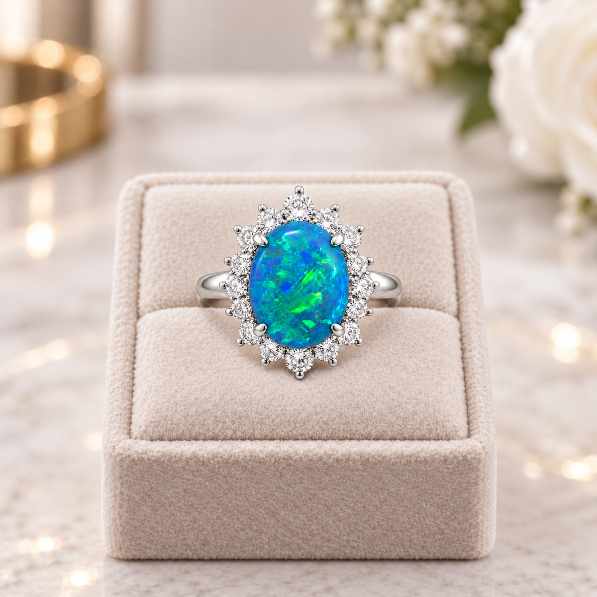 Black Opal Ring 227151