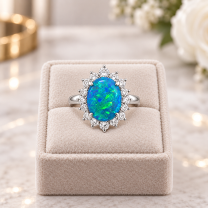 Black Opal Ring 227151
