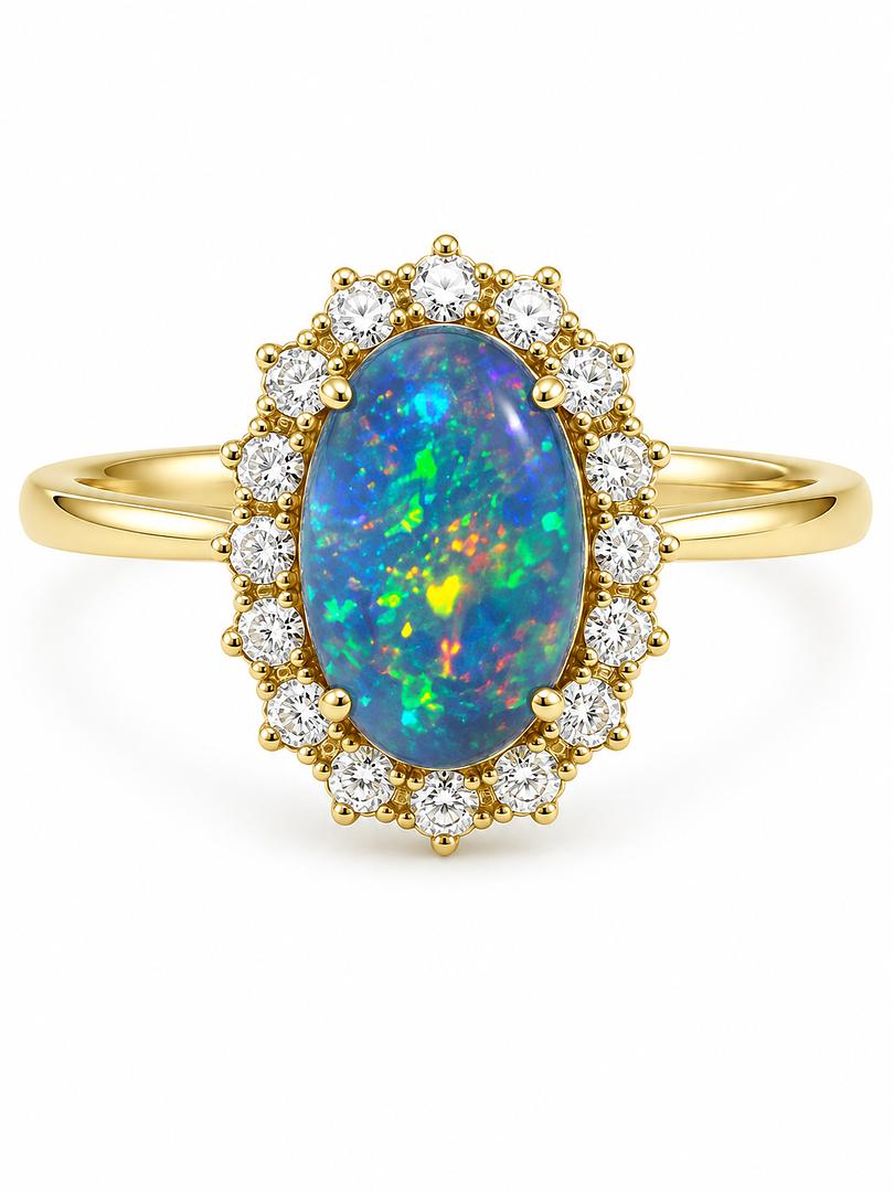 Boulder Opal Ring 240196