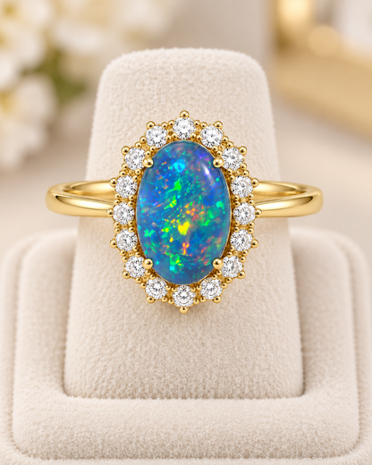 Boulder Opal Ring 240196