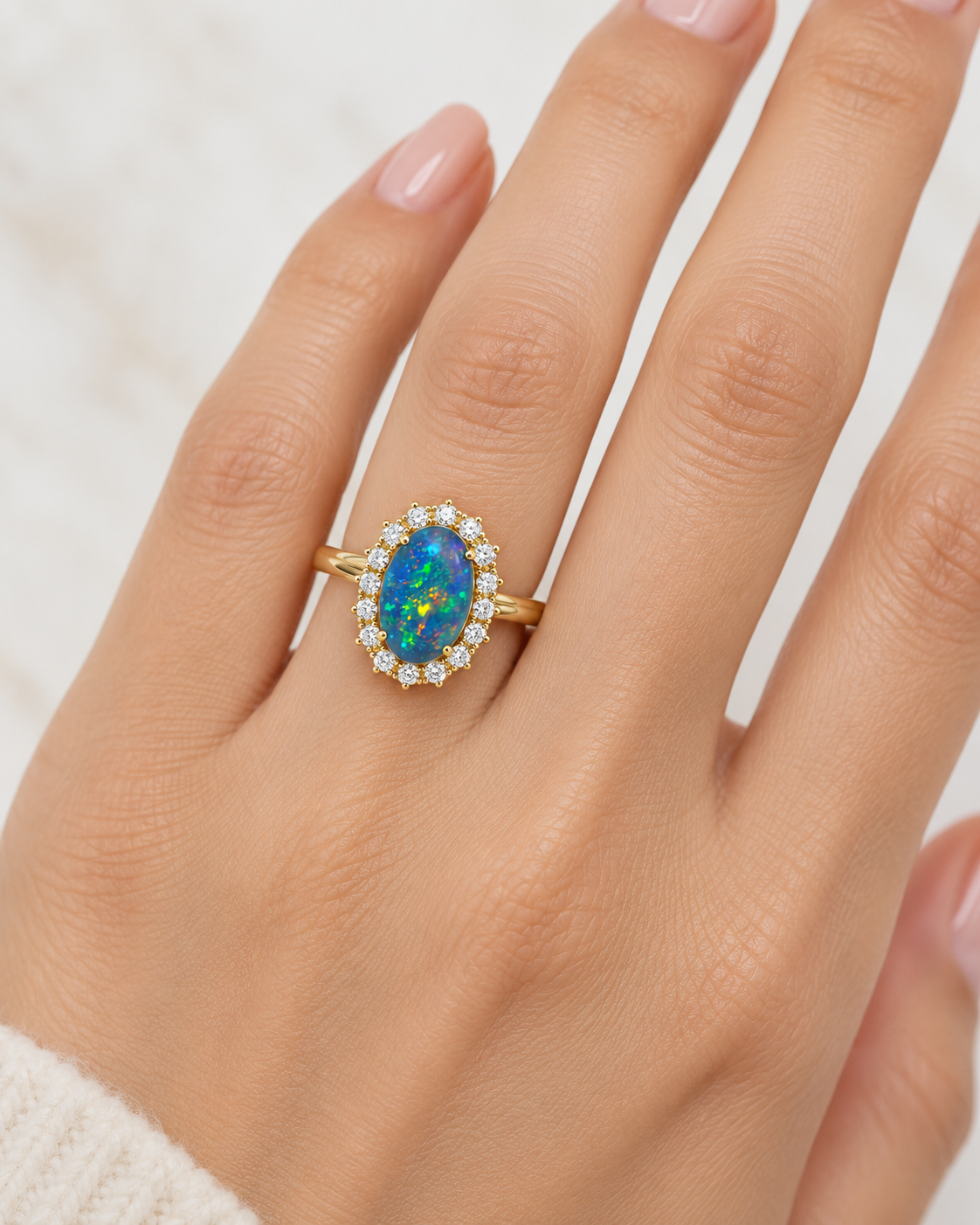 Boulder Opal Ring 240196