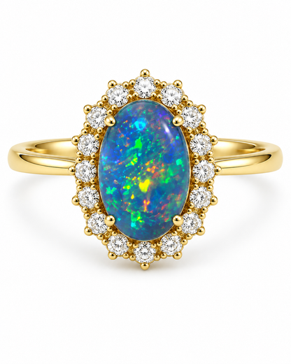Boulder Opal Ring 240196