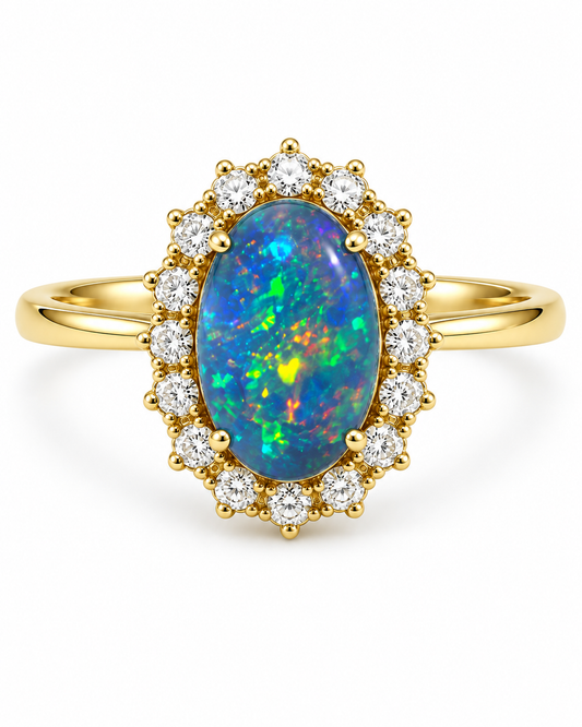 Boulder Opal Ring 240196