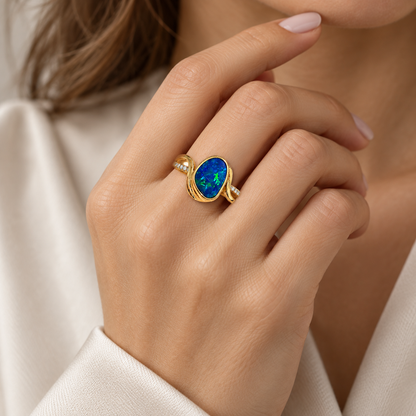 Opal Doublet Ring 240571