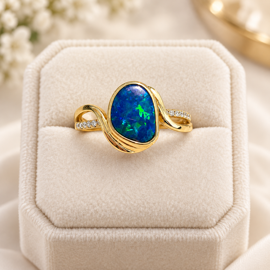 Opal Doublet Ring 240571