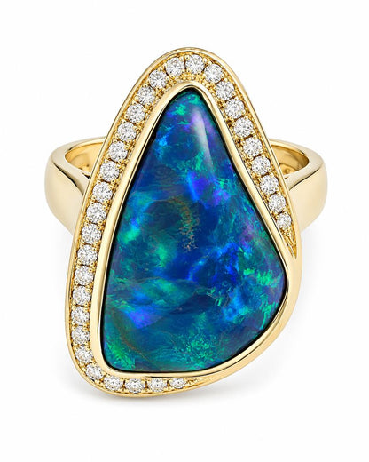 Black Opal Ring 240798