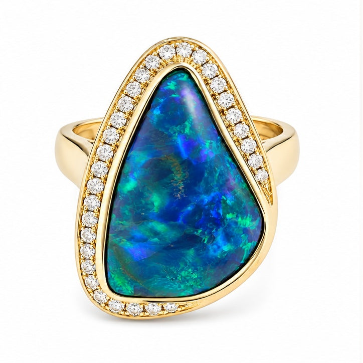 Black Opal Ring 240798