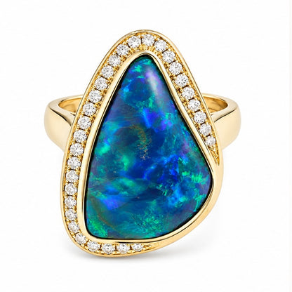 Black Opal Ring 240798
