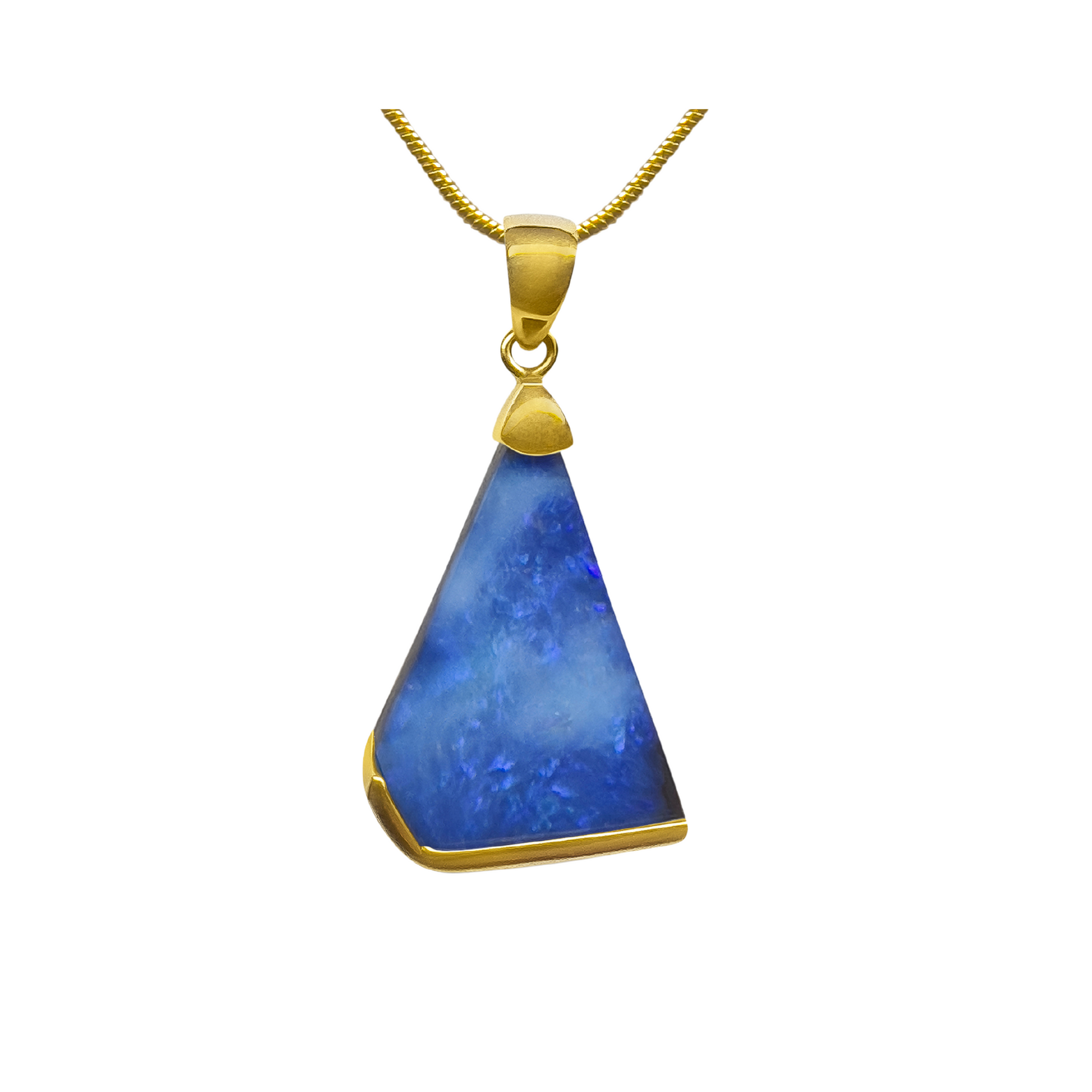 Yellow Gold Boulder Opal Pendant (240964) – Cove Jewellery