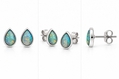 Australian Crystal Opal Earrings 241015