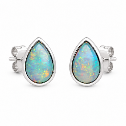 Australian Crystal Opal Earrings 241015
