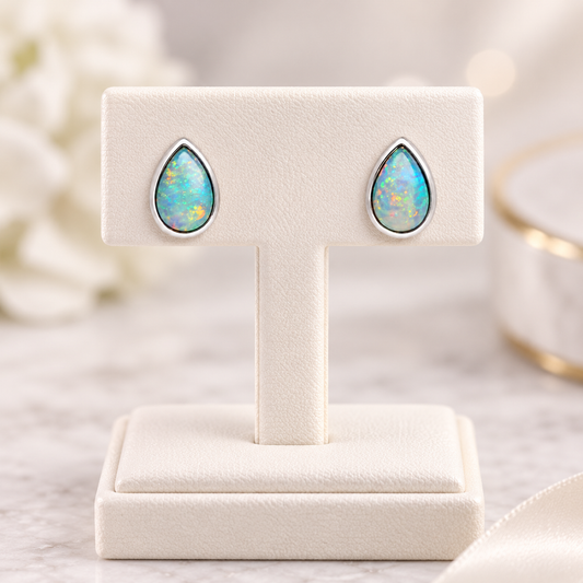 Australian Crystal Opal Earrings 241015