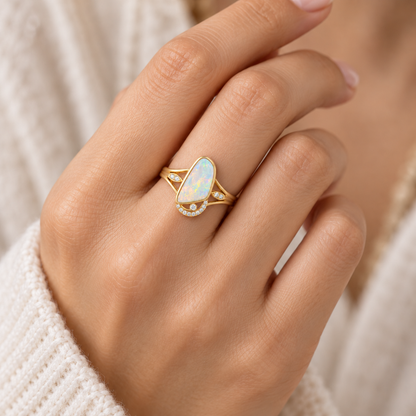 Crystal Opal Ring 241324