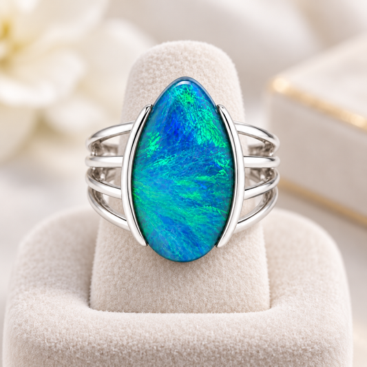 Boulder Opal Ring 241437