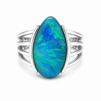 Boulder Opal Ring 241437