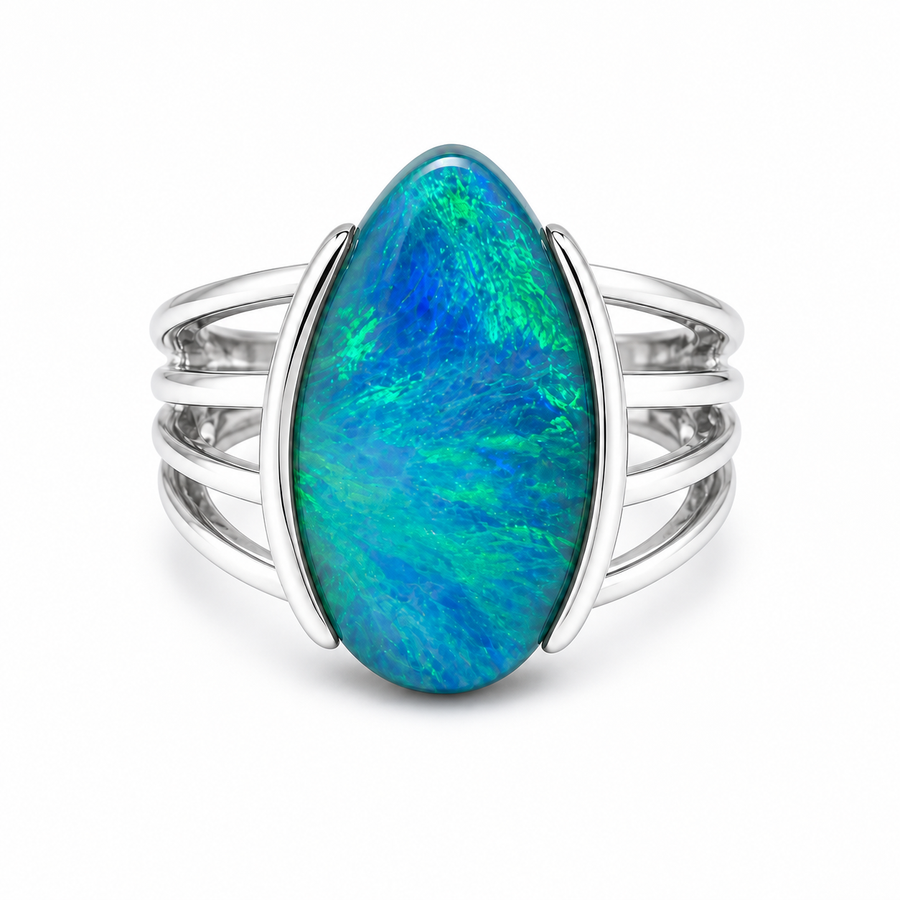 Boulder Opal Ring 241437