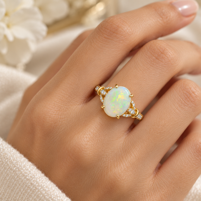 Crystal Opal Ring 241487
