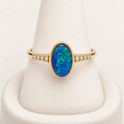 Doublet Opal Ring 241532