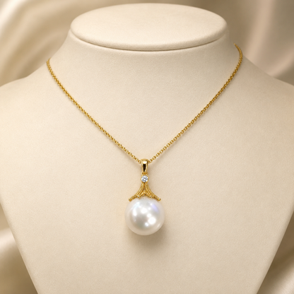 White South Sea Pearl Pendant 16.10mm AAA 241756